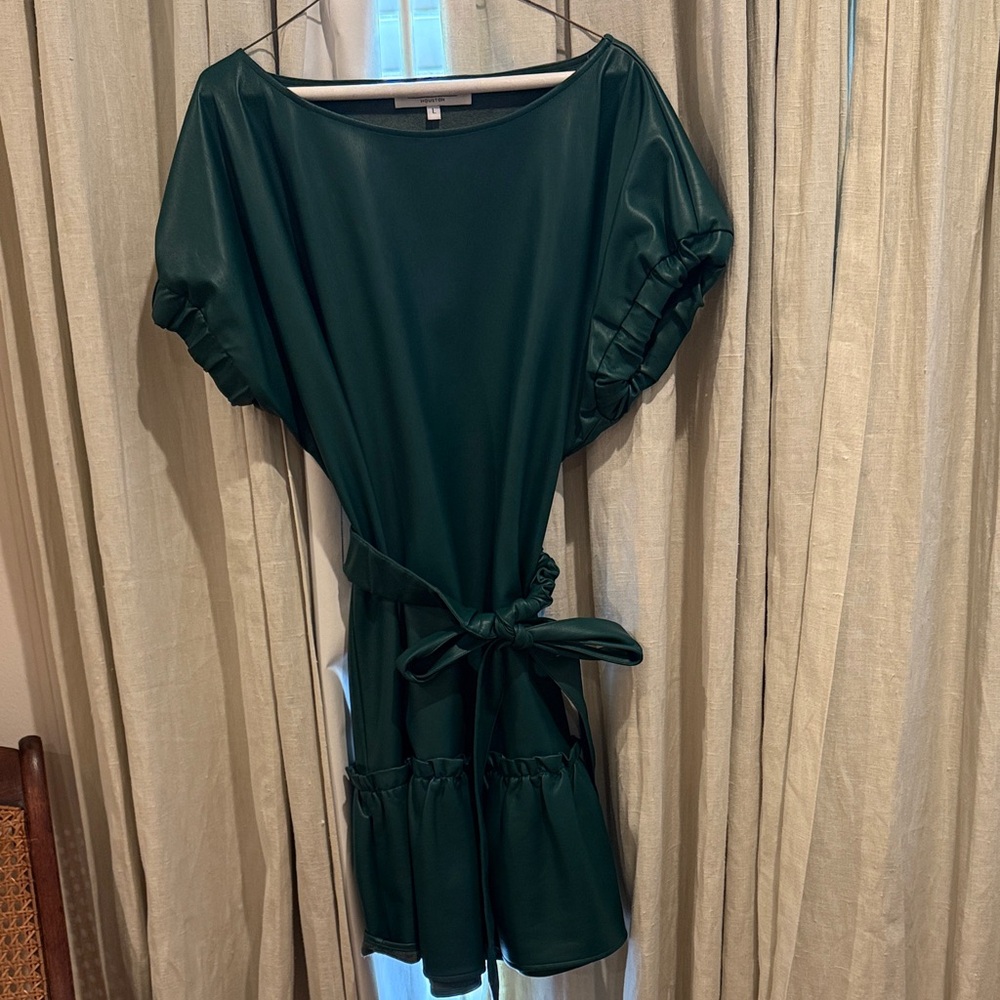 Inclan Studio women's leather dress